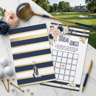 Jeu de Bachelorette de Bingo de mariage de Golf Na