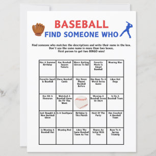 Jeu de baseball Trouve quelqu'un
