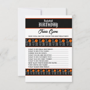 Jeu de basket-ball Anniversaire de basket-ball
