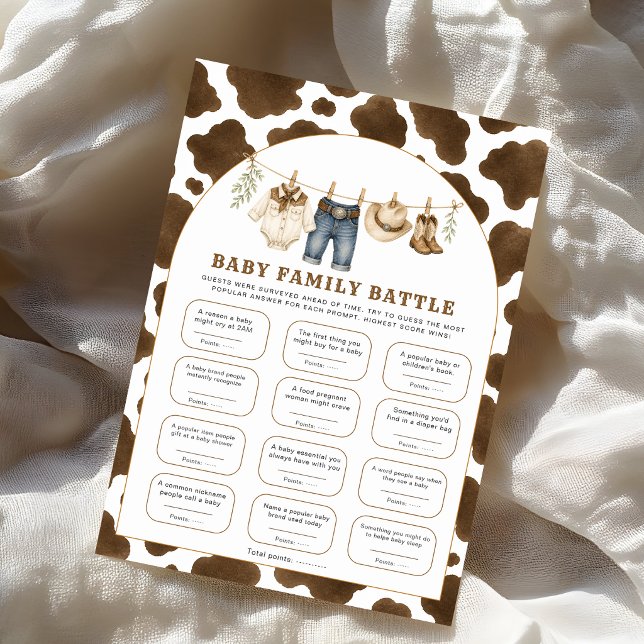 Jeu de bataille de famille de bébé à imprimé de va (Créateur téléchargé)
