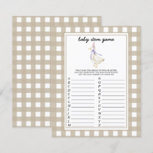 Jeu de bébé oie. Jeu de Baby Shower