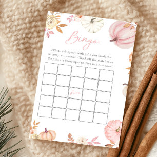 Jeu de Bingo Automne Petite Citrouille Rose