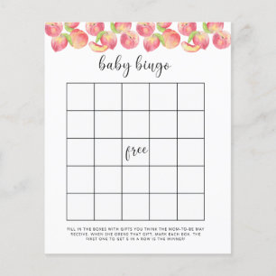 Jeu de bingo Baby shower aquarelle pêche