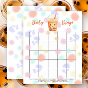 Jeu de bingo Baby shower Bubble Tea