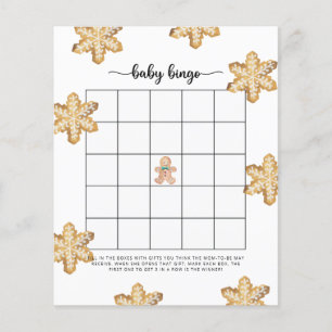 Jeu de bingo Baby shower Gingerbread Baby