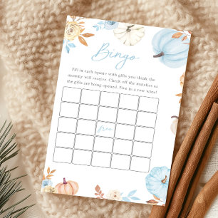Jeu de Bingo Baby Shower Petit Garçon Citrouille A