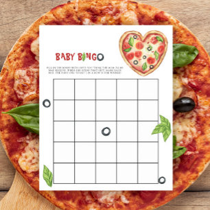 Jeu de Bingo Baby shower Pizza