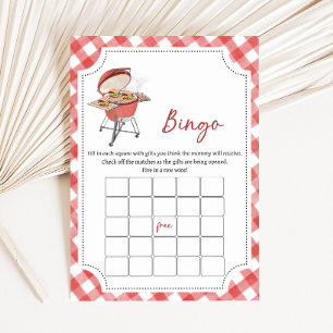 Jeu de bingo Baby Shower Red Burger BBQ