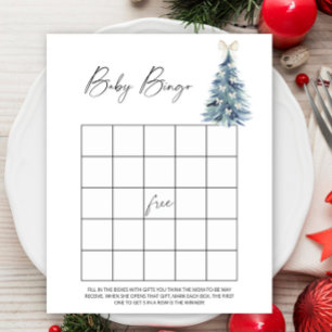 jeu de bingo bébé arbre d'hiver