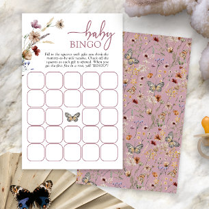 Jeu de Bingo Bébé Bohème Rose