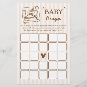 Jeu de Bingo Bébé Bun in the Oven