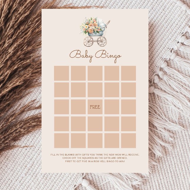 Jeu de bingo bébé calèche vintage (Créateur téléchargé)