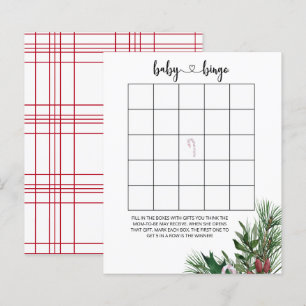 Jeu de bingo bébé hiver à feuilles persistantes