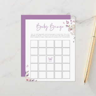 Jeu de Bingo Bébé Jardin Papillon