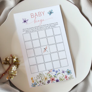 Jeu de Bingo Bébé Jardin Papillon Fleur Sauvage