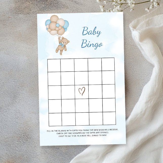 Jeu de bingo bébé ours en peluche (Créateur téléchargé)