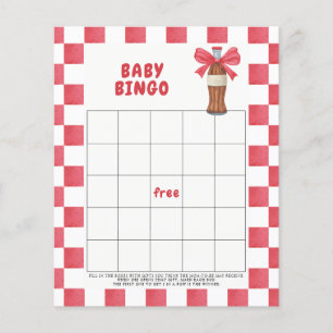 Jeu de bingo bébé Soda Cola aquarelle