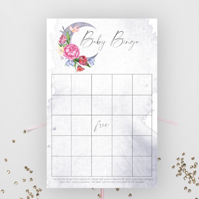 Jeu de bingo bébé sur la lune (Créateur téléchargé)