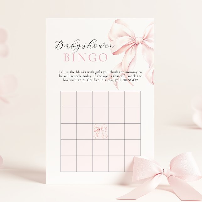Jeu de Bingo d'activité de cadeau de Baby Shower F (Créateur téléchargé)