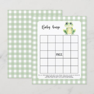 Jeu de bingo de Baby shower de grenouille