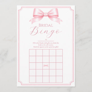 Jeu de Bingo de Fête de Mariage Rose Personnalisab