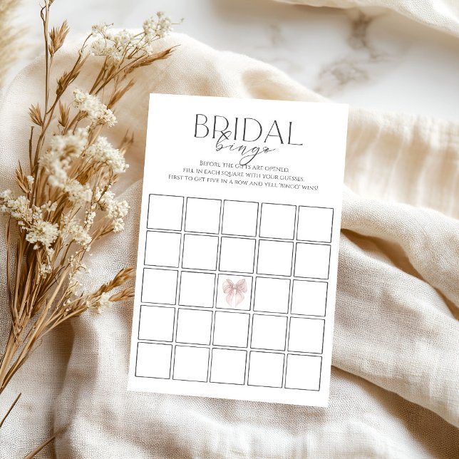 Jeu de Bingo de Fête des mariées de Bow Rose (Créateur téléchargé)