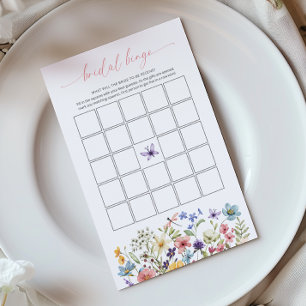 Jeu de Bingo de Mariage Jardin de Papillons Fleur