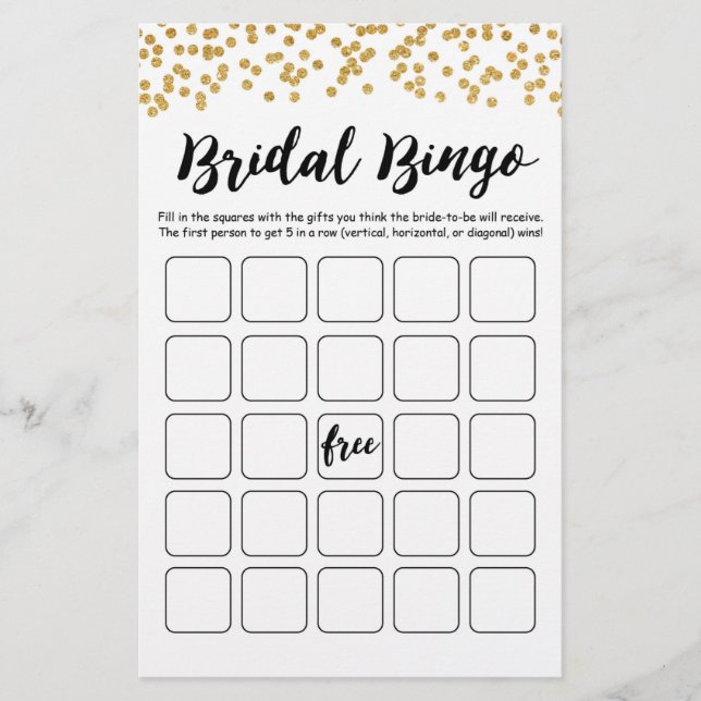 Jeu de Bingo de Mariage pour Enterrement de Vie de (Devant)