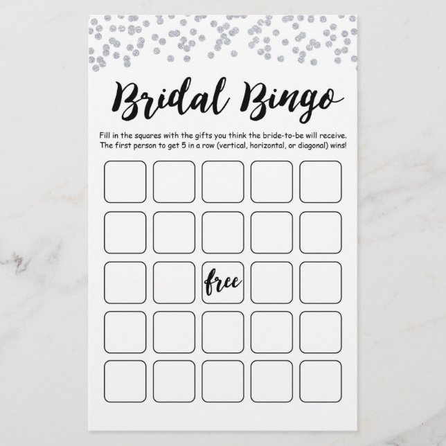 Jeu de Bingo de Mariage pour Enterrement de Vie de (Devant)