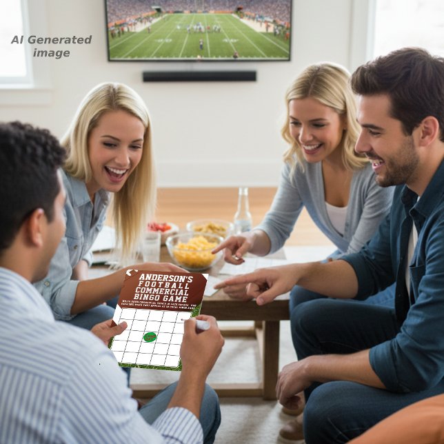 Jeu de bingo de publicité de football américain (Créateur téléchargé)