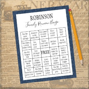 Jeu de Bingo de Réunion Familiale #3