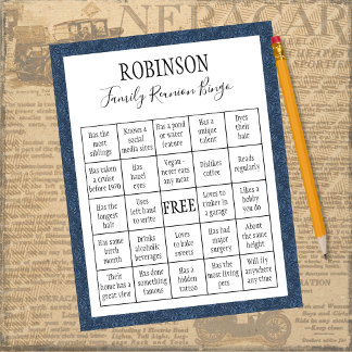 Jeu de Bingo de Réunion Familiale #3
