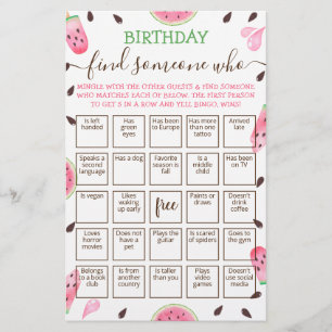 Jeu de bingo modifiable pour trouver quelqu'un
