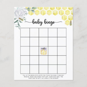 Jeu de bingo pour baby shower Bee Baby