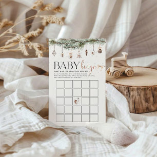 Jeu de BINGO pour Baby Shower Cozy Christmas