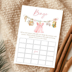 Jeu de Bingo pour Baby Shower Fille Locale