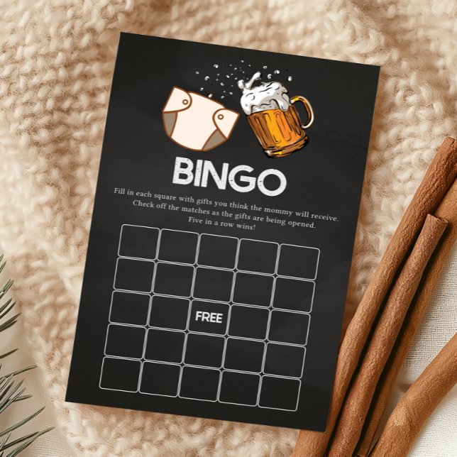 Jeu de bingo pour baby shower Huggies et Chuggies (Huggies and Chuggies Baby Shower Game)