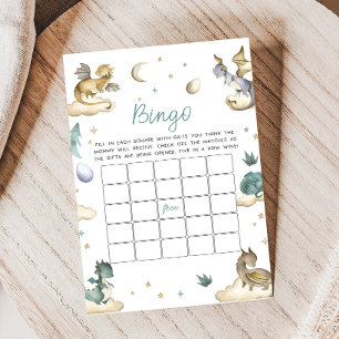 Jeu de Bingo pour Baby Shower Little Dragon