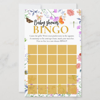 Jeu de Bingo pour Baby Shower Little Love Bug