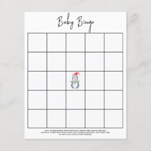Jeu de bingo pour baby shower - Manchot
