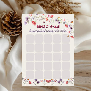 Jeu de Bingo pour Baby Shower Moderne Nouveau Chap