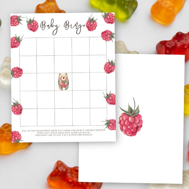 Jeu de bingo pour baby shower - Ours (Créateur téléchargé)