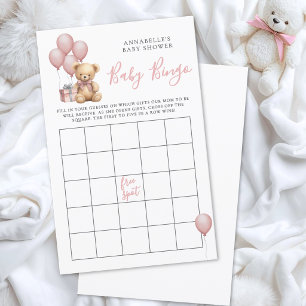 Jeu de Bingo pour Baby Shower Ourson