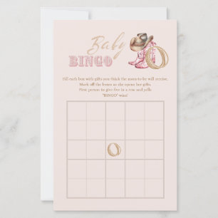 Jeu de Bingo pour Baby shower Petite Cowgirl Far W