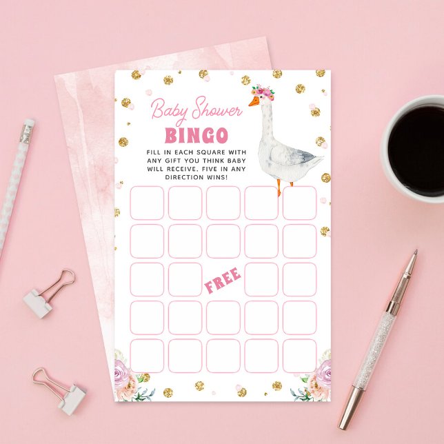 Jeu de Bingo pour Baby Shower Silly Goose (Créateur téléchargé)