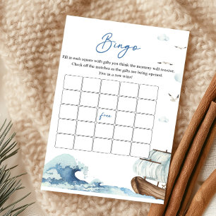 Jeu de bingo pour baby shower sur le thème de bate