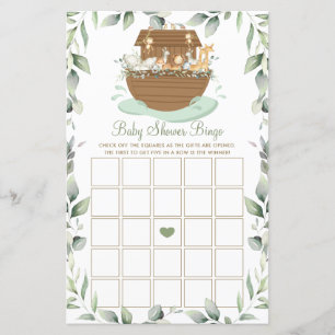 Jeu de bingo pour Baby Shower sur le thème de l'Ar