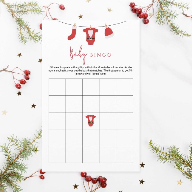 Jeu de Bingo pour Baby Shower sur le thème de Sant (Créateur téléchargé)