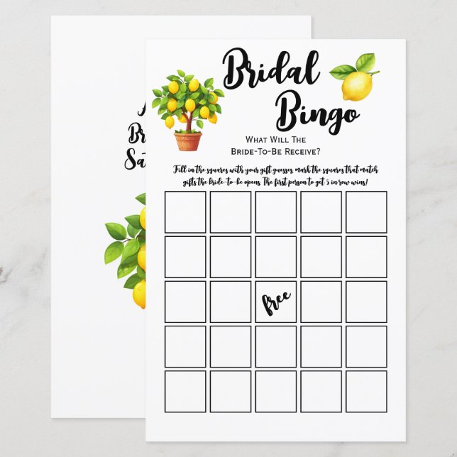 Jeu de Bingo pour Baby Shower sur le thème des Cit (Devant / Derrière)