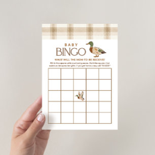 Jeu de bingo pour baby shower sur le thème du cana